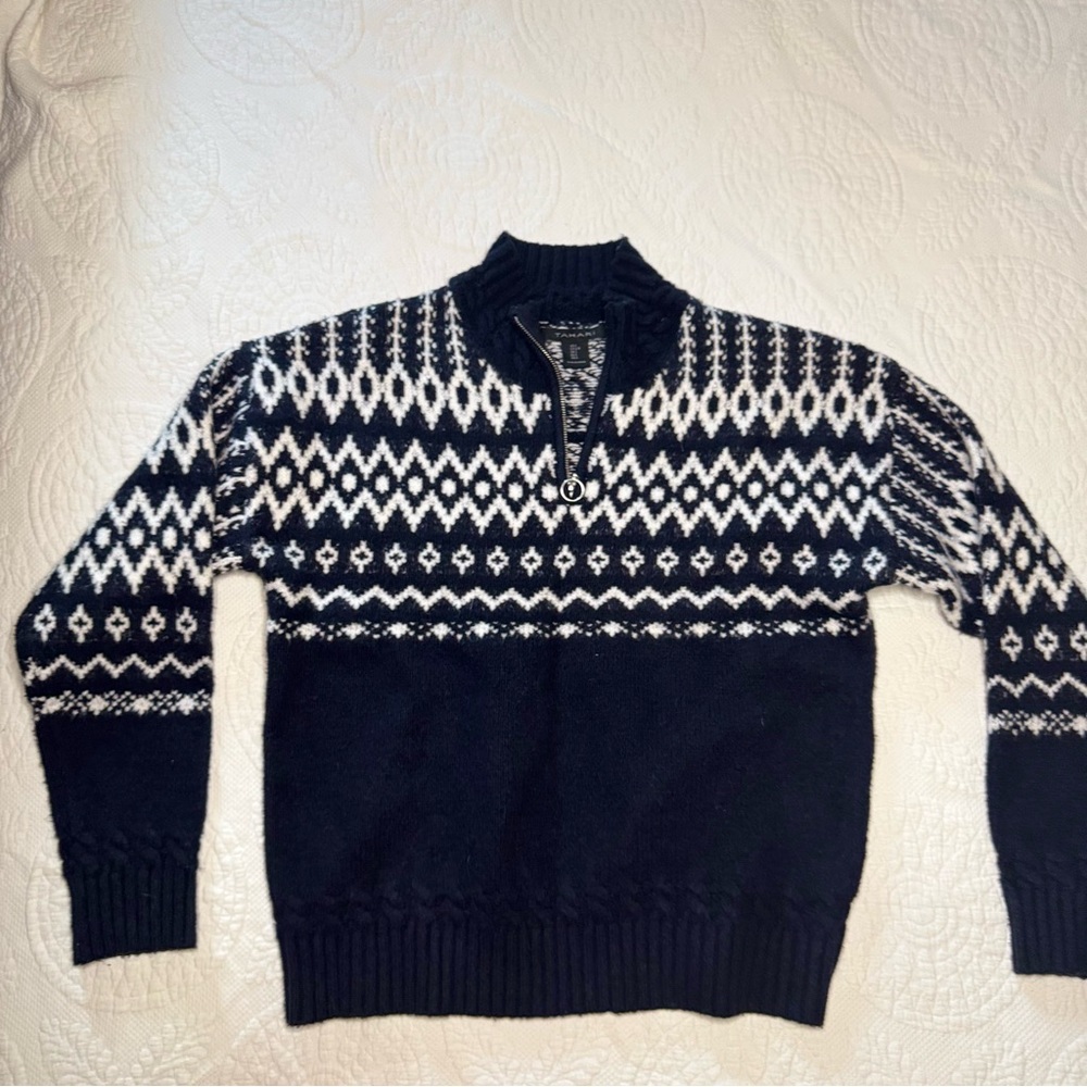 Talbots Black and White Women's Sweater - Picture 7 of 8